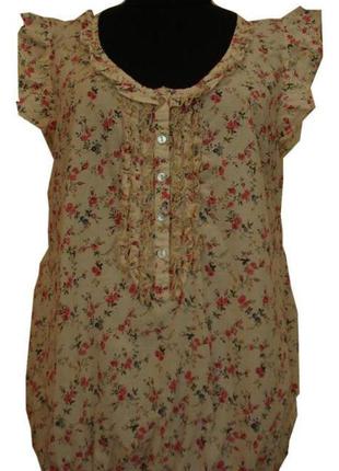 Летняя кофточка блузка с жабо без рукавов большого размера 16(xxl)  бренд miss e-vie1 фото