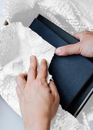 Стільниковий крафт-папір paperpack, рулон - 29.5 см х 50 м, білий10 фото