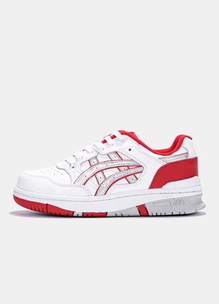 Кроссовки asics ex89 white/red2 фото