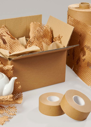Крафт-папір paperpack honeycomb, рулон - 42 см х 50 м8 фото