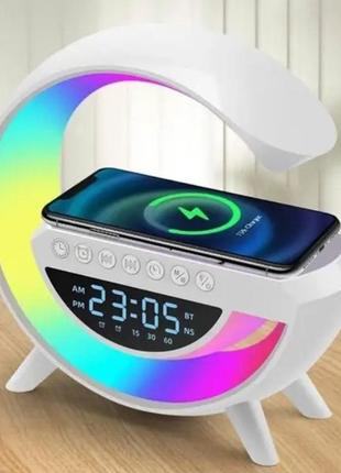 Настільна смарт лампа-нічник g-smart rgb 15w light sound machine white