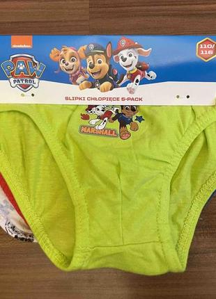 Набір дитячих трусів р.110/116