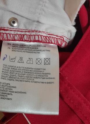 Шикарные удлинённые шорты красного цвета seppala basics с биркой, 💯 оригинал10 фото