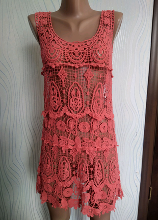 Ажурна пляжна туніка