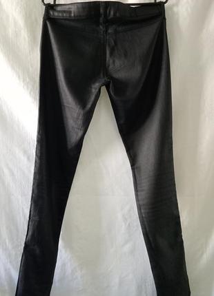 Черные джинсы скинни с напылением низкая посадка2 фото
