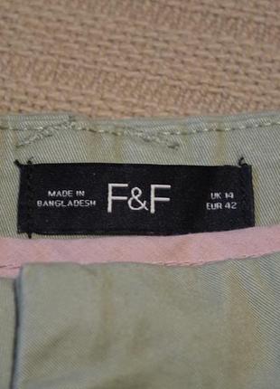 Отличные мягкие брюки бойфренды цвета оливы f&amp;f англия 14 ( 42) р.4 фото