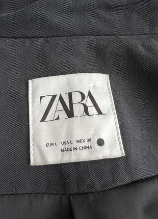 Zara стильный длинный плащ, крой оверсайз.9 фото