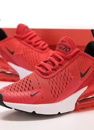 Nike air max 270 red кроссовки женские2 фото