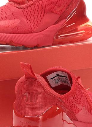 Nike air max 270 red кроссовки женские7 фото