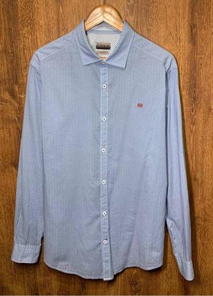 Napapijri size l/xl. slim fit. сорочка/сорочка