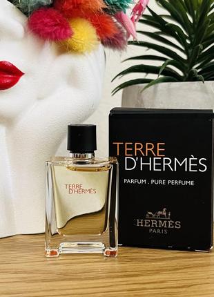 Оригинал миниатюра парфюма духи hermes terre d`hermes