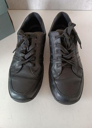 Кожаные туфли р.42 ecco gore-tex