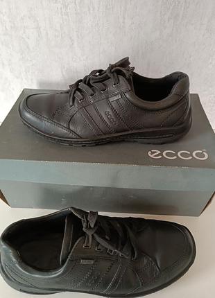 Кожаные туфли р.42 ecco gore-tex