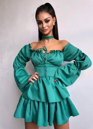 Сукня з чокером 18285