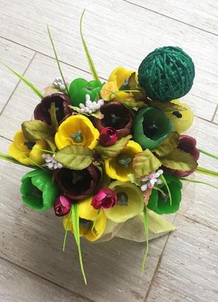 Букет из мыла. мильний букет. квіти.