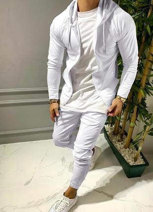 Весенний спортивный костюм с молнией: соп худи + штаны