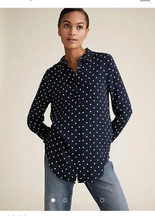 Marks &amp; spencer, актуальная блуза горох 12