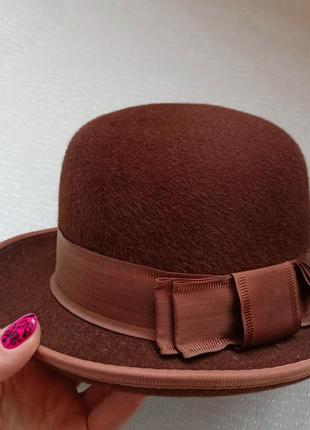 Вінтажний капелюх з кропячого пуху,шляпа2 фото