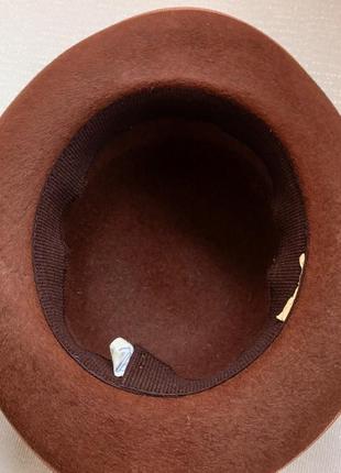 Вінтажний капелюх з кропячого пуху,шляпа5 фото