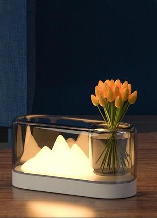 Led настільна лампа "гори" | світильник, нічник, подарунок2 фото