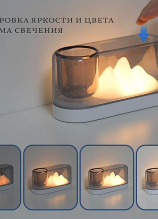 Led настільна лампа "гори" | світильник, нічник, подарунок3 фото