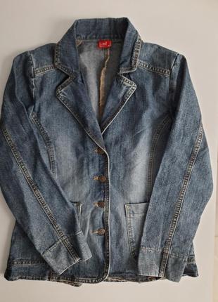 Пиджак джинсовый куртка ветровка размер  365 фото