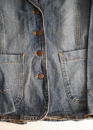 Пиджак джинсовый куртка ветровка размер  368 фото