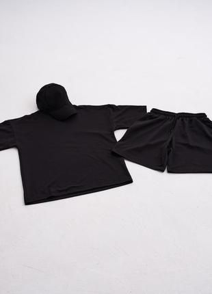 Летний спортивный оверсайз футболка + шорты