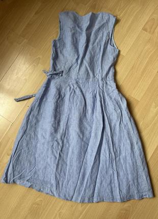 Сукня з льону5 фото