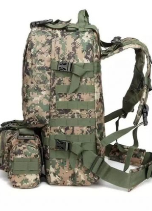 Рюкзак тактический военный с подсумками 55 л tactical backpack b03 фото