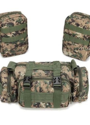 Рюкзак тактический военный с подсумками 55 л tactical backpack b05 фото