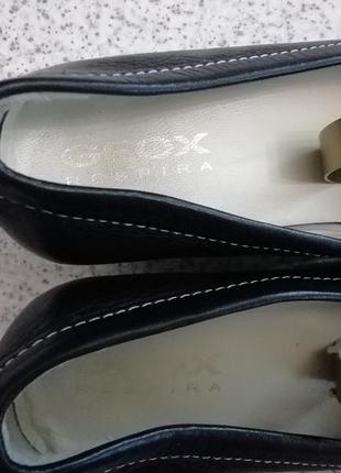 Дышащие итальянские туфельки удобного каблука /37 / brend geox6 фото