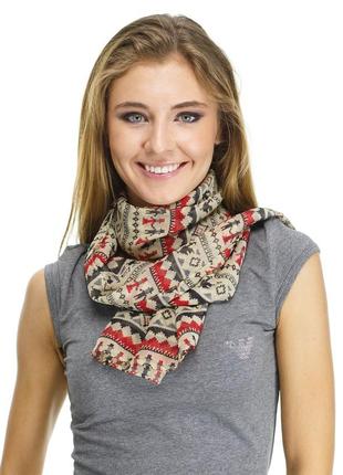 Шарф в контрастний орнамент karriss в ассортименте