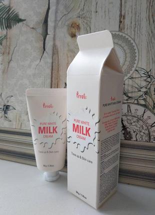 Осветляющий крем с молочными протеинами prreti pure white milk cr