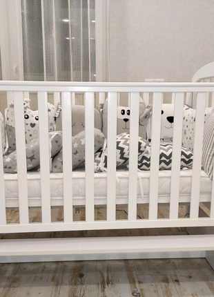 Продам дитяче ліжечко, подушки