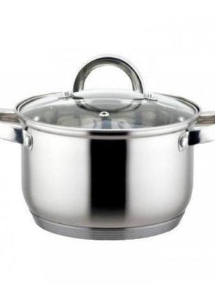 Каструля ofenbach 3 л., 20*10 см., із нержавіючої сталі з кришкою