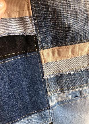 Оригинальная джинсовая сумочка на плечо ручной работы  patchwork sue4 фото
