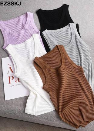 Майка базова в рубчик