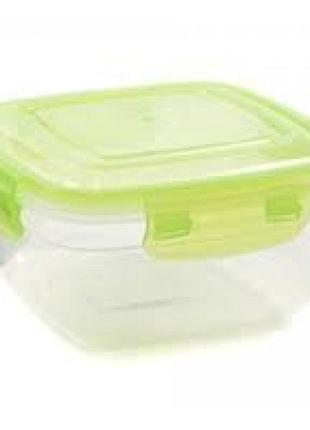 Контейнер герметичний квадратний starsplast 1500 мл з кольоровою кришкою