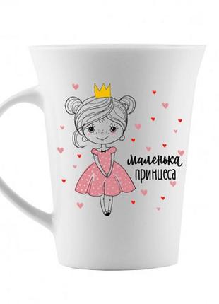 Кухоль 360 мл kvarta маленька принцеса тюльпан + подарункова коробка