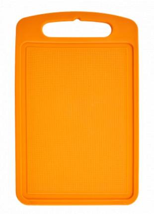 Дошка кухонна пластикова алеана 35*25 см. (помаранчевийі)