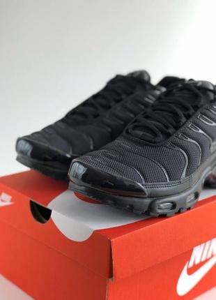 Nike air max plus tn black кроссовки6 фото