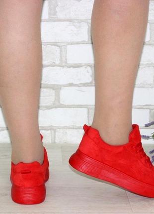 Кріпери жіночі червоного кольори з червоною шнурівкою + відео8 фото