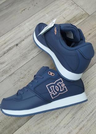 Dc shoes кроссовки 35,5 36 36,5 37 синие белые.раздаж!6 фото