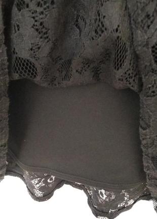 Плаття жіноче чорне з мереживом4 фото