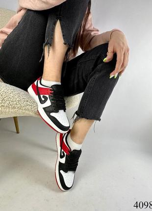 Кросівки молодіжні, червоно-чорні8 фото