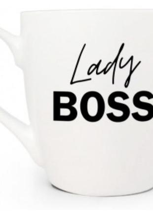 Кружка 500 мл kvarta lady boss black + подарункова коробка