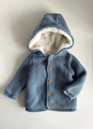 Тепла кофтинка 3-6 місяців, демісезонна куртка дитяча