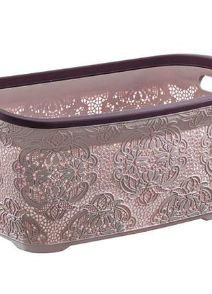 Корзина для білизни lace 30л, 51,5*35,5*25,5 см (вишневий)*12