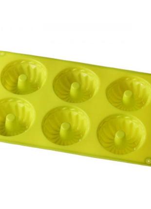 Форма силіконова для випічки мафінів empire кекс 29*17*4 см., на 6 шт.